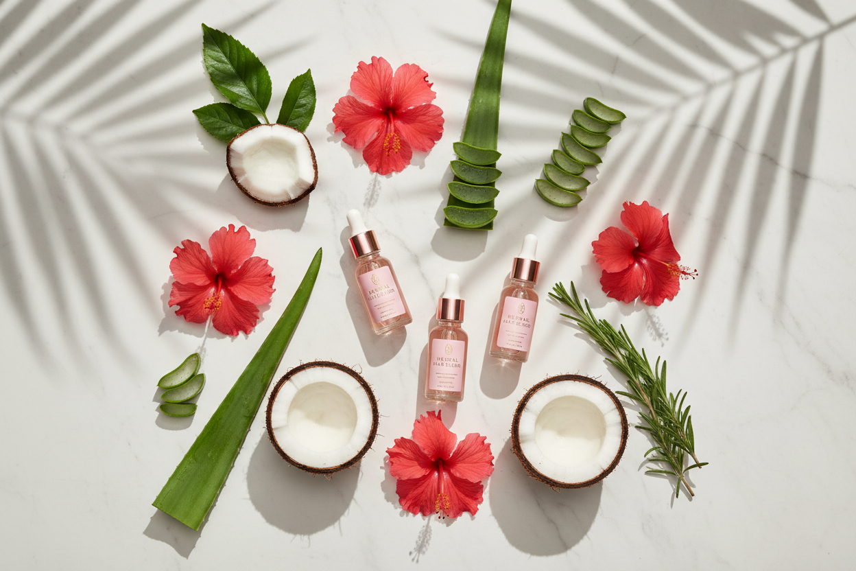 Clean Beauty Flat Lay